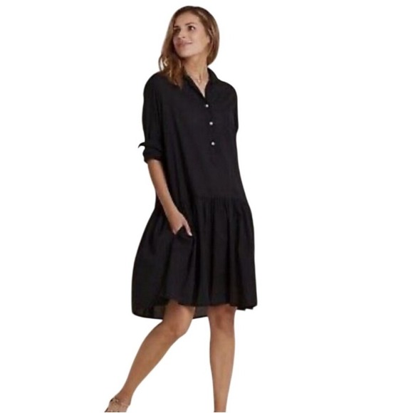 Grayson Dresses & Skirts - Grayson Frank & Eileen Change Maker Mini Shirt Dress Long Sleeve Black Size 2 S